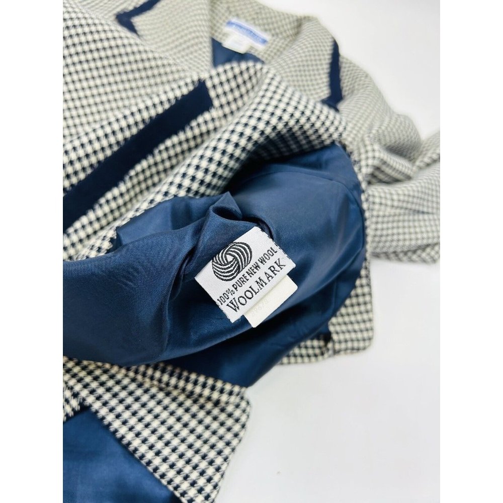 Vintage Pendleton Wool Houndstooth Button Blazer … - image 7